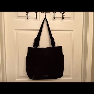 Vera Bradley black microfiber tote